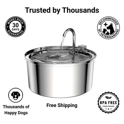 Furtaztic Flow™ Stainless Steel Dog Fountain
