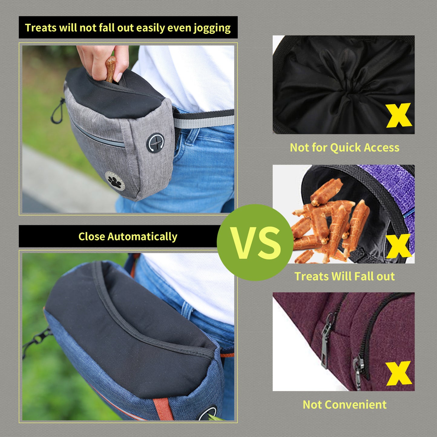 Dog Training Treat Bag – Fast Access, No Mess